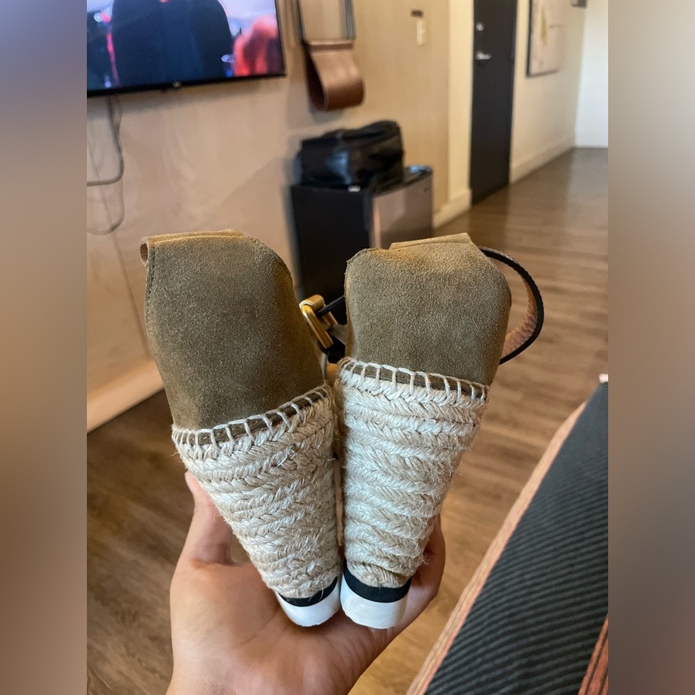 See‎ by Chloé Glyn Leather Wedge Sandals *flawed - Picture 8 of 8